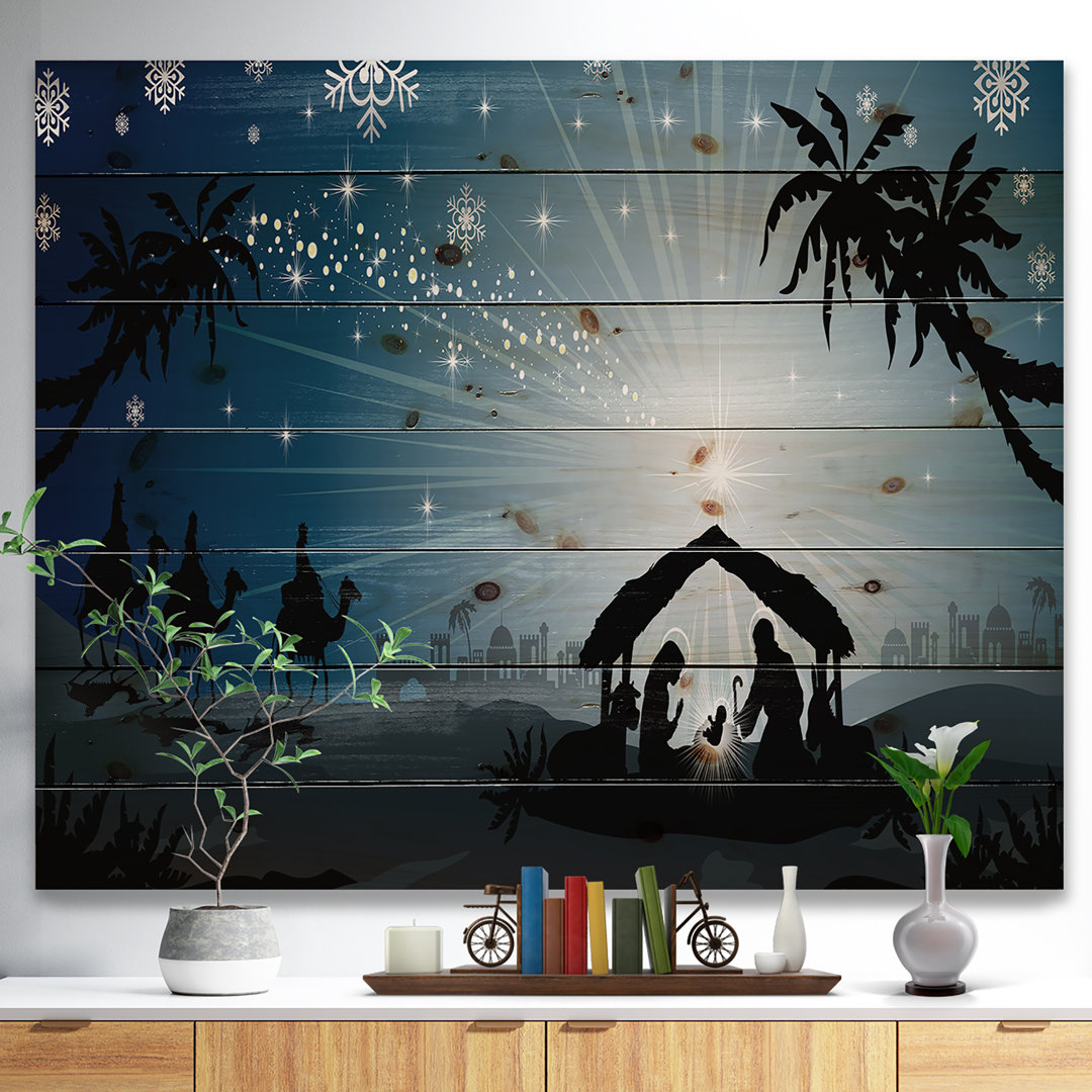 " Christmas Nativity Scene With Three Wise Men " East Urban Home 