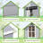 4 ft. W x 6 ft. D Plastic Lean-to Storage Shed