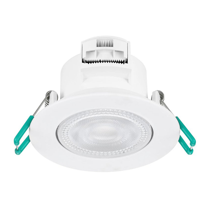 Sylvania SylSpot LED Recessed Spotlight 4.8W 500 Lumens IP44/20 White - Pack of 3, 4000 Kelvins
