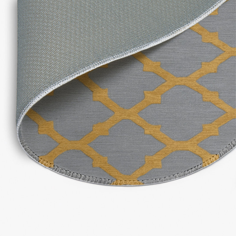 Tapis vert intérieur et extérieur Trellis, Rond 5 pi