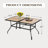 Leonard Rectangular 6 - Person Outdoor Dining Set with Umbrella