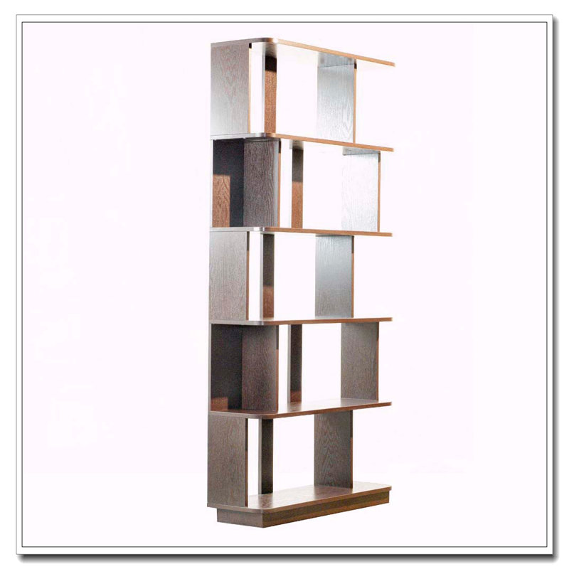 Bibliothèque de rangement ouverte à 5 niveaux L 31,5 "x H 64,56", Rouge sang de bœuf