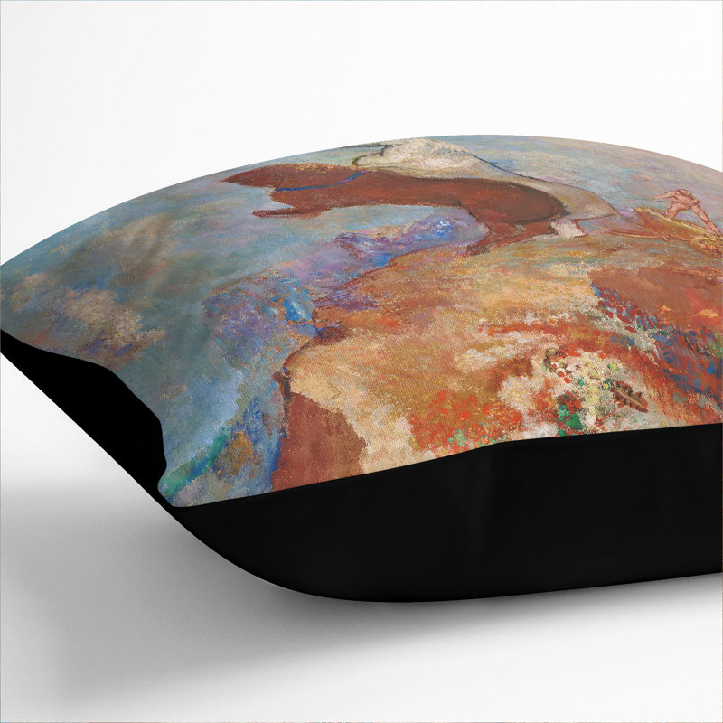 Square Cushion, 40cm H x 40cm W x 15cm D, Black