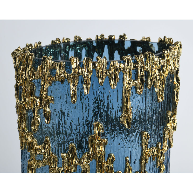 Blue Cascade Luxe Vase