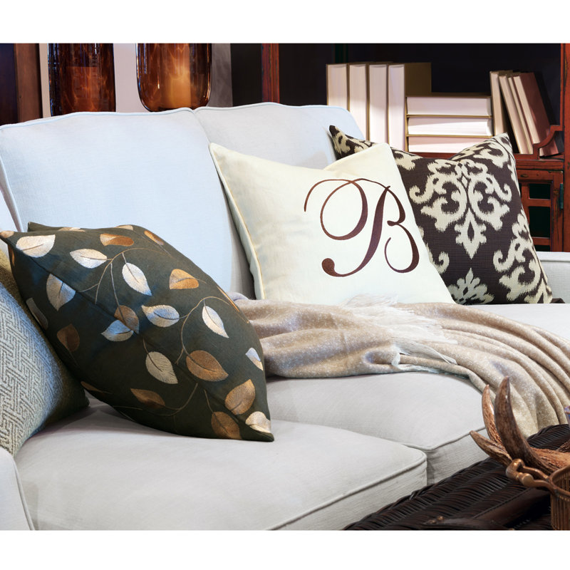 Housse et insert d'oreiller carré 100% lin Barclay Butera, Brise perle