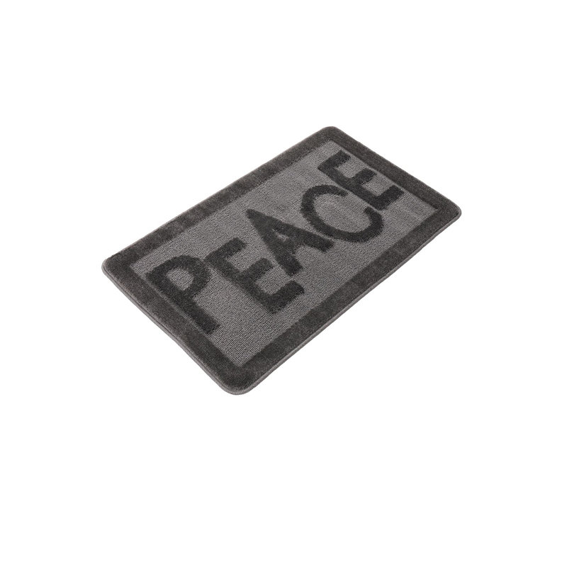 High-Quality Bathmat, Anthracite, 23.6 x 39.4 inches | 100% Polypropylene, Total Thickness: 0.4 inches | Non-Slip Natural Latex Sole, Machine Washable, Vacuum Friendly | Perfect for Bathroom & Entryway Comfort