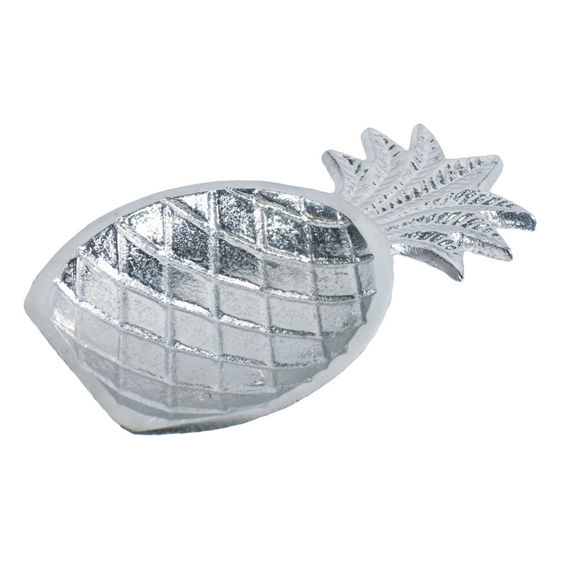 Bayou Breeze Iyed Aluminum Tray, Silver