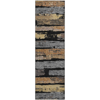 Premium Machine Washable Slesnick AMF1665 Stripes Rug
