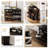  Slim Shoe Cabinet For Entryway, 24.8 Inch Wide With 2 Flip & 1 Drop-Down Drawers, Freestanding Dark Rustic Oak Wood Organizer-1158601958