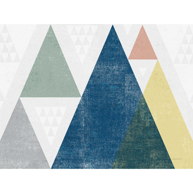 " Mod Triangles I Soft Crop " by Michael Mullan, 12" H x 16" W