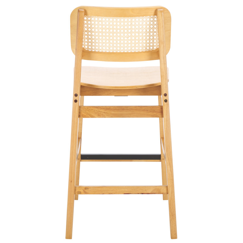 Luz Cane Counter Stool, Natural/Natural