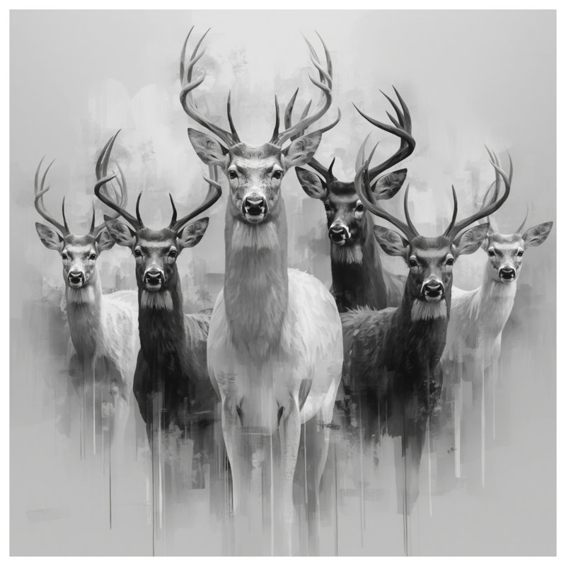 Édredon Group of Deer, Très grand lit