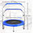 3.8' Foldable Round Fitness Trampoline with Handlebar
