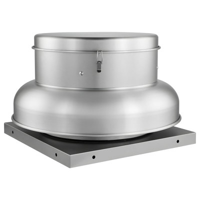 Ventilateur de toit, ventilateur de grenier avec moteur haute puissance, base en aluminium de 24,8 pouces en alliage d'aluminium robuste, débit d'air réglable à contrôle de vitesse 4000 / 5000CFM, compact pour le garage, la cuisine, la salle de bain, argent