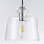  Luminaire suspendu en verre transparent à 1 lumière pour salle à manger-1267752347