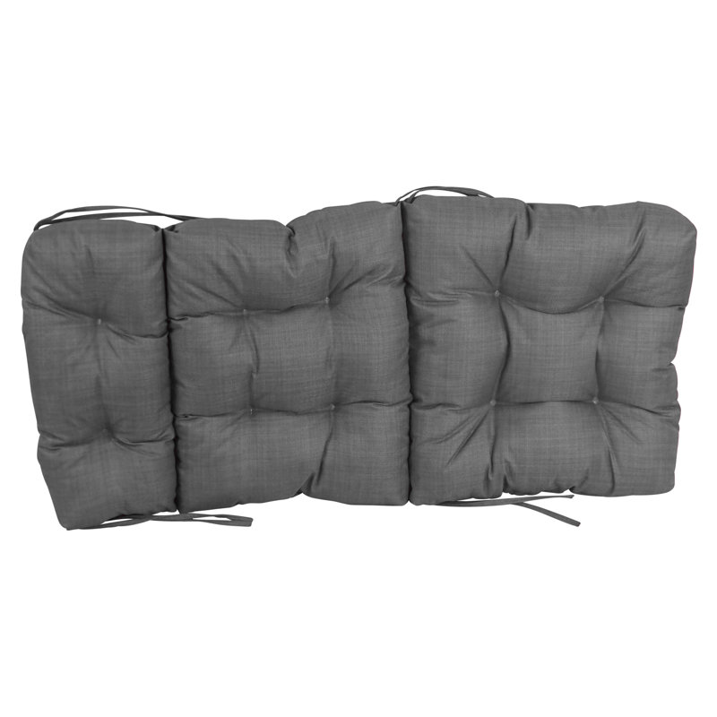 Outdoor Seat / Back Cushion, 22" W x 45" D, Cool Gray
