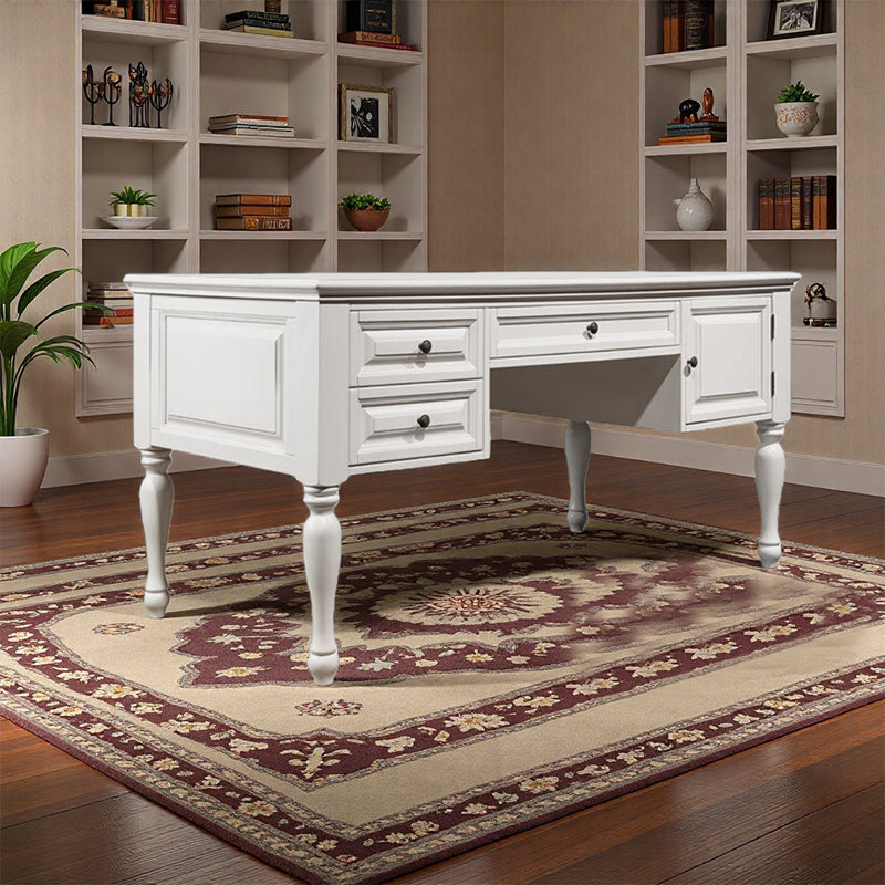 Bureau de style européen exquis et pratique, H 30,71 po x l 62,99 po x P 31,5 po