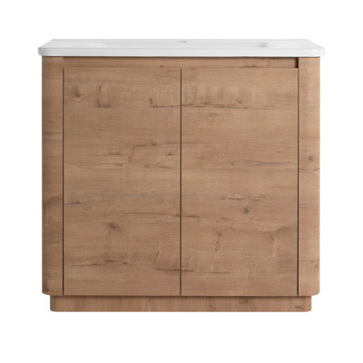 Bathroom Vanity with Sink (Imitative Oak)