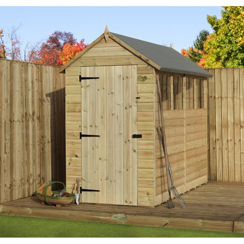 Premier Apex 4 Ft. W x 12 Ft. D Shiplap Wooden Shed