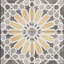 Carreau de sol en porcelaine à motif jardin et plancher 8 po x 8 po Garden Sunflower