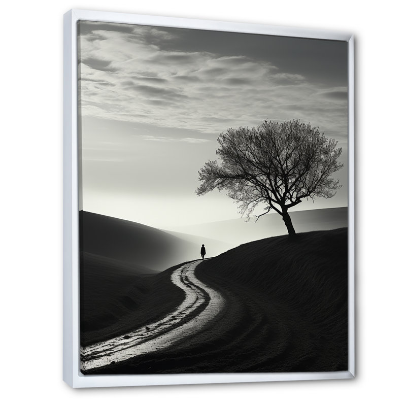 Harmonic Horizon Minimalisme, photographie sur toile, H 44 po x l 34 po x P 1,5 po, Cadre flottant blanc