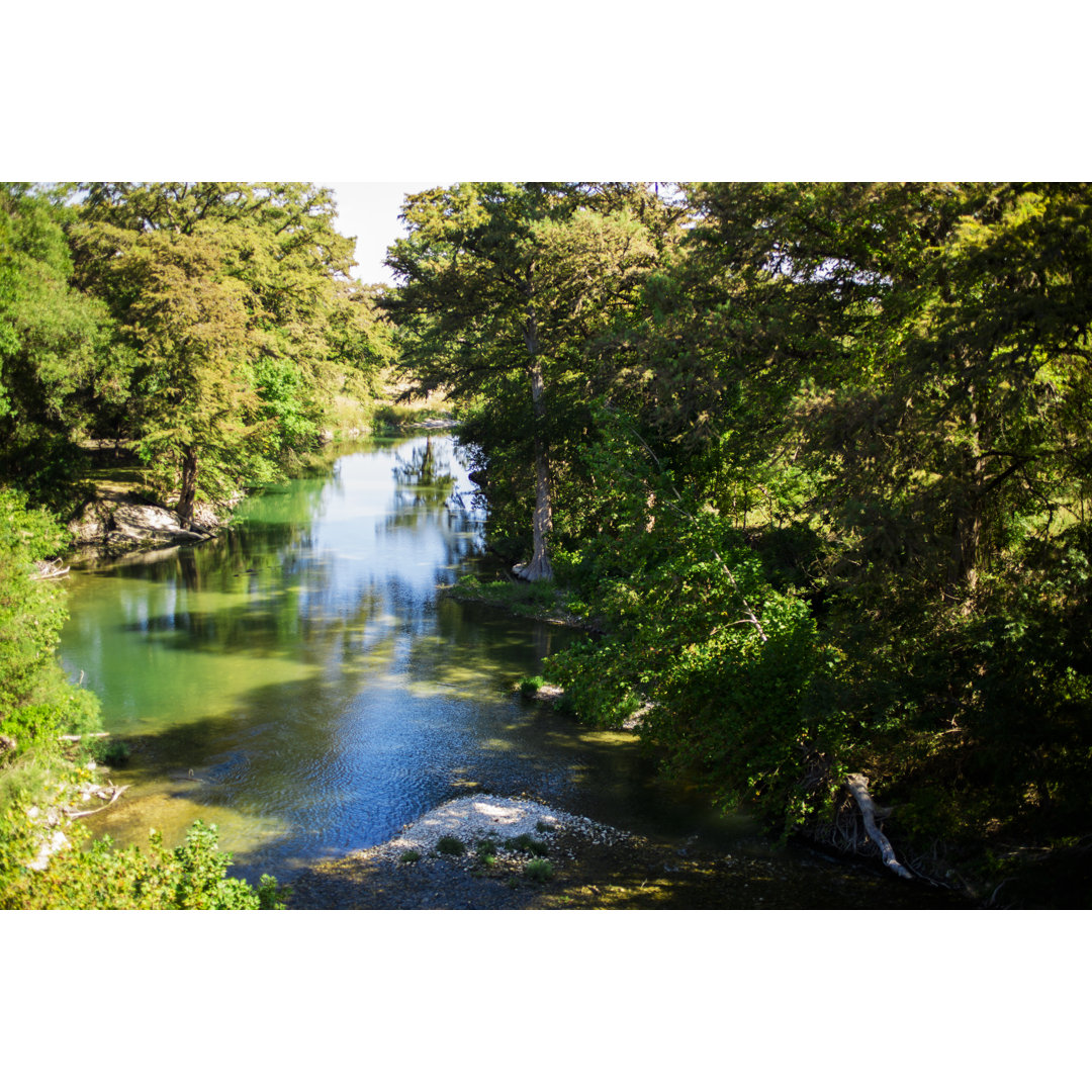 Guadalupe River in Texas, USA. Frühling, Sommersaison.