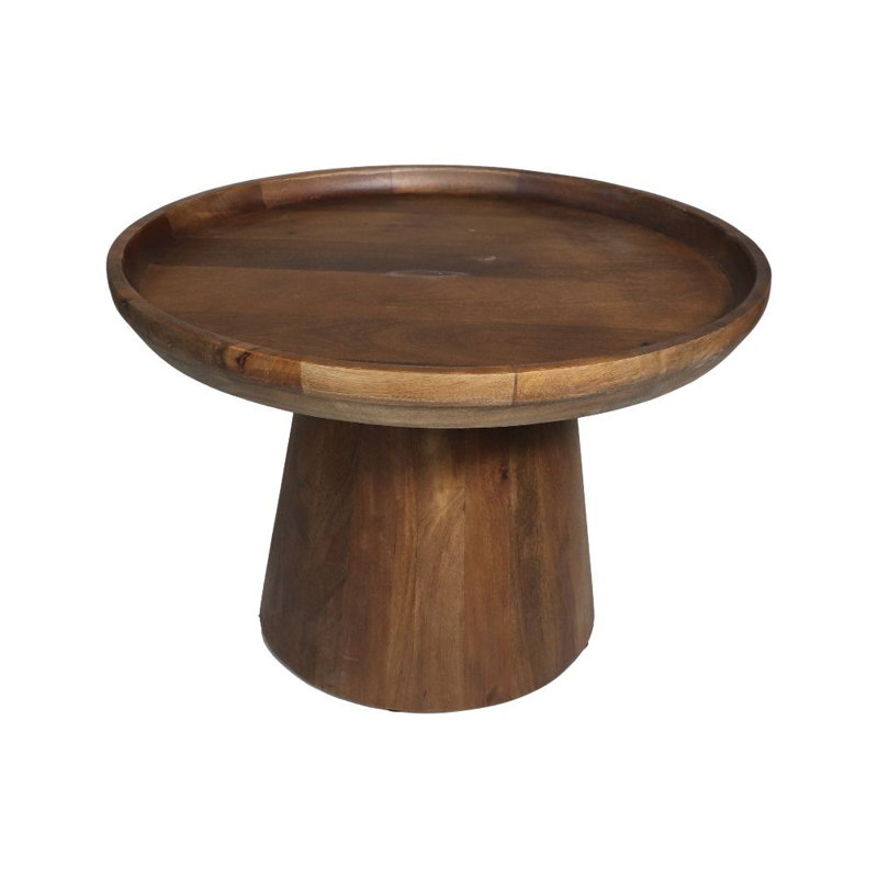 Copenhagan Solid Wood Coffee Table, Brown, 40cm H x 60cm L x 60cm W