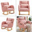 Chaise berçante moderne avec accoudoirs 27,2 po-932583145