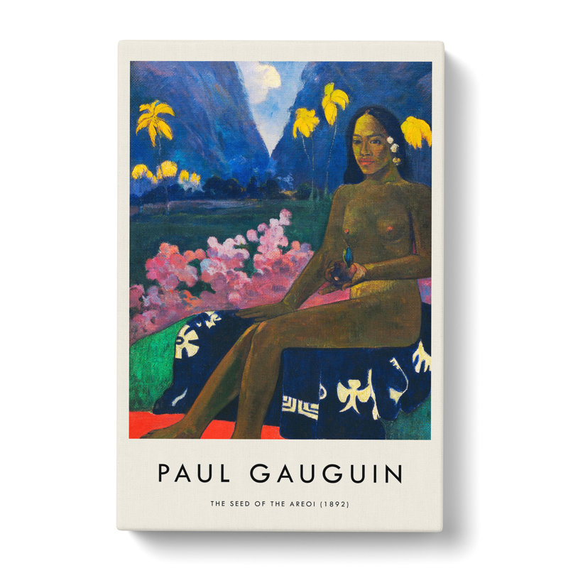 Seated Woman Vol.3 by Paul Gauguin - Wrapped Canvas, 50cm H x 35cm W x 3cm D