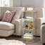 Annerike Gold Glass 4 Tier Side Table
