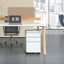 Cabinets de classement en métal à 3 tiroirs avec serrure pour bureau à domicile l 14,6 po Mak Peace -2116616416