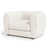 Tissu bouclé blanc cassé sélectionné