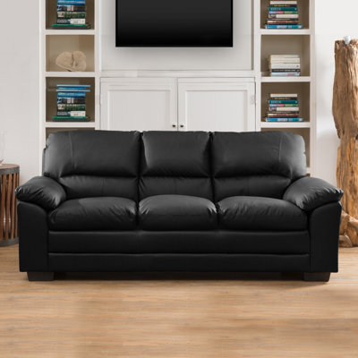 Robidoux 3 Seater Faux Leather Sofa