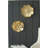 S/2 Gold Rose Hanging Wall Accents