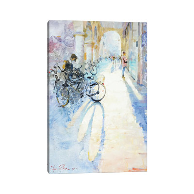 Light Und Shadows in the City 1 Piece Wrapped Canvas Painting