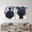 Indigo Vases Set Set by Oliver Gal-1663936922-1826241393