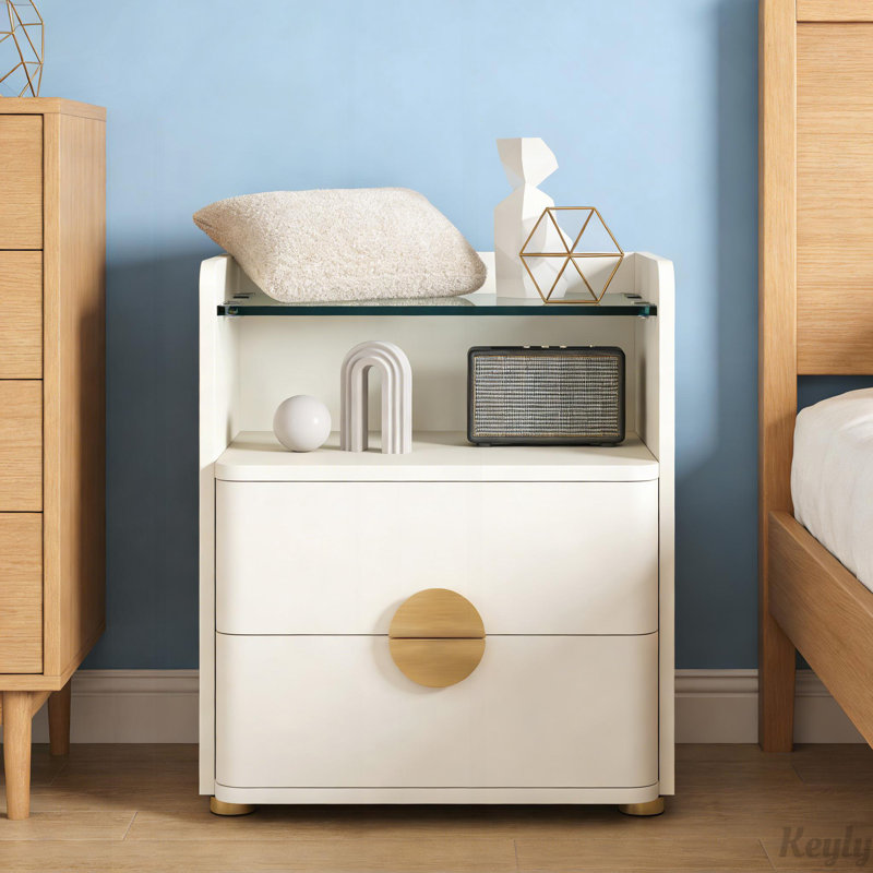 Side Cabinet,Bedside Table,Storage Nightstand