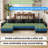 Adonia 154" Oversized U Shaped Sectional Sofa, Comfy Cloud Couch Deep Sectional Sofa with Ottomans for Living Room-1745061090