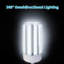 150 W (équivalent 1000 W) ampoule à maïs DEL, 20000 lumens E26 / E39 (standard) lumière du jour 5000 K