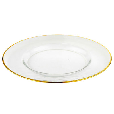 Gilt Glass No Pattern Charger