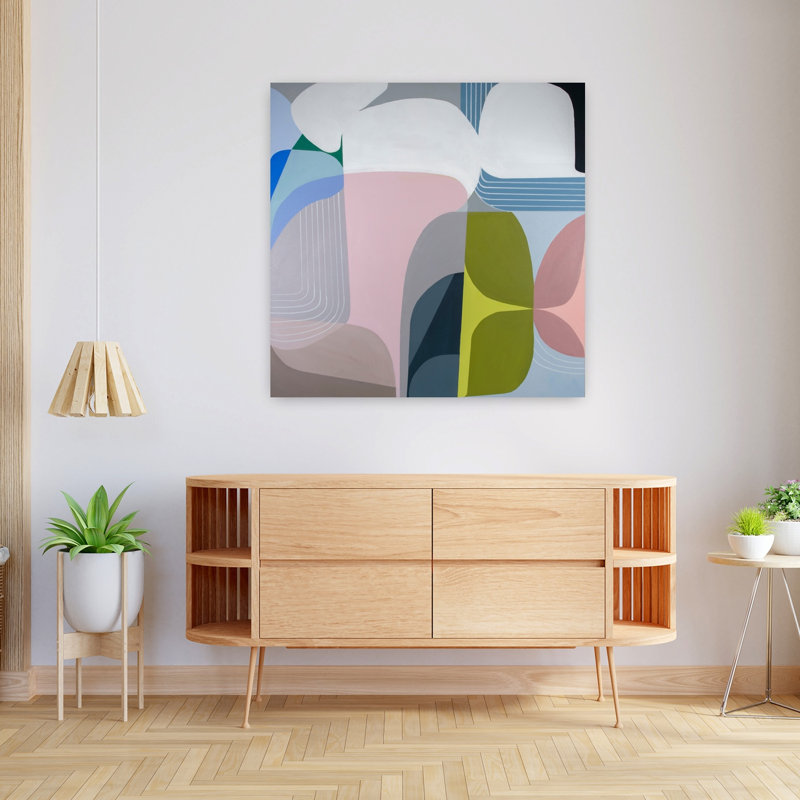 Skyway Abstract Art contemporain, H 36 po x l 36 po
