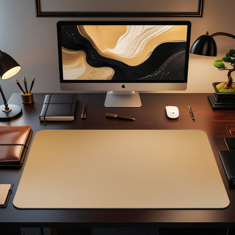 Polyester Desk Pad, 31.5x15.5
