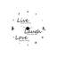 Live Laugh Love Wall Clock