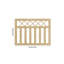 90cm H x 120cm W Wood Gate-107886147