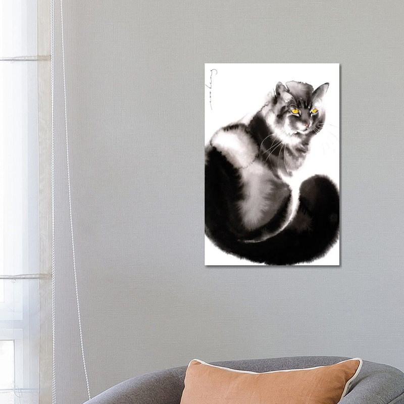 Kitty Welcome II by Soo Beng Lim - Wrapped Canvas Gallery-Wrapped Canvas Giclée