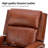 Manning 29.6" Wide Genuine Leather Manual Recliner-624662776