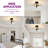 Flush Mount Ceiling Light Fixture With Ripple Glass Shade-155247032