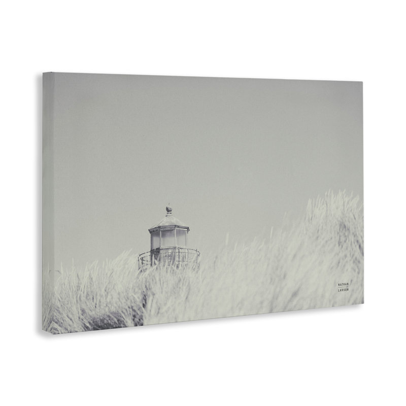 Toile grise vue de phare par Nathan Larson, H 24 po x l 36 po