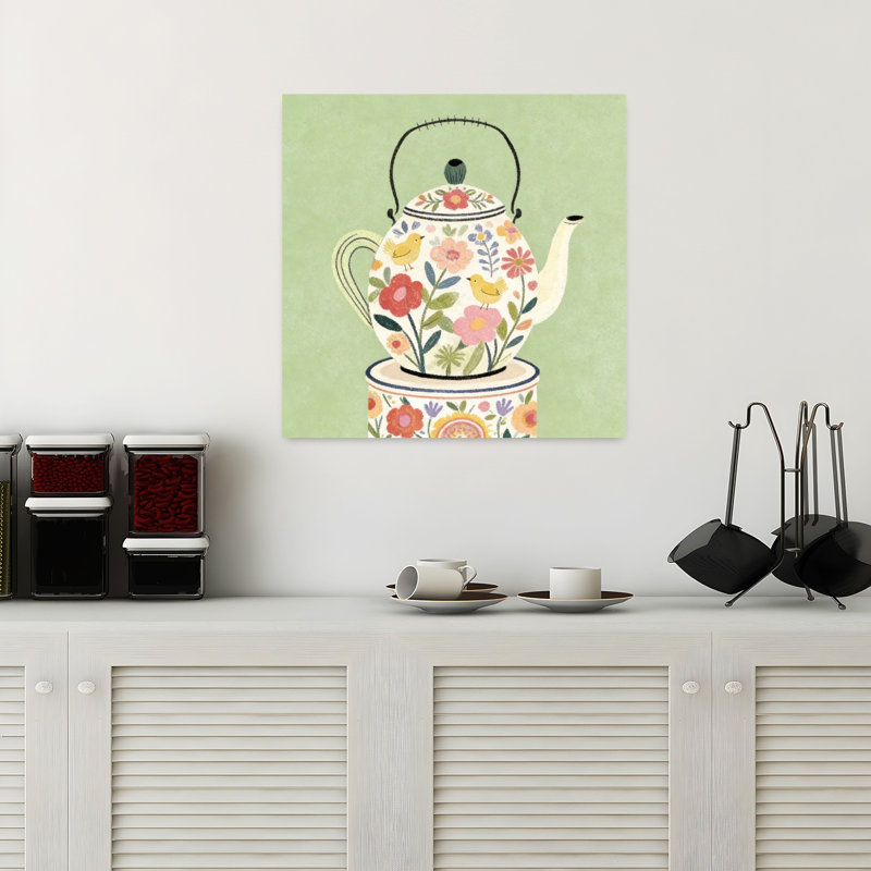 Art floral mural, oiseau de jardin, H 18 po x l 18 po
