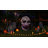Halloween Inflatable 4 Ft Scary Halloween Inflatables Skull Outdoor Decorations Colorful Dimming Skull With Built-in Magic Leds